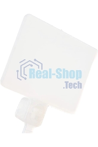 Стяжка пластиковая нейлоновая с площадкой для маркировки Lanmaster 2,5х100 мм, белая, 100 шт