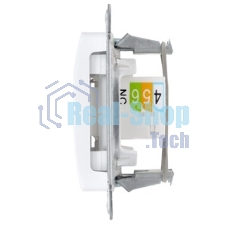 Systeme Electric Glossa Бел Розетка 2-я RJ11+RJ45, кат.5E