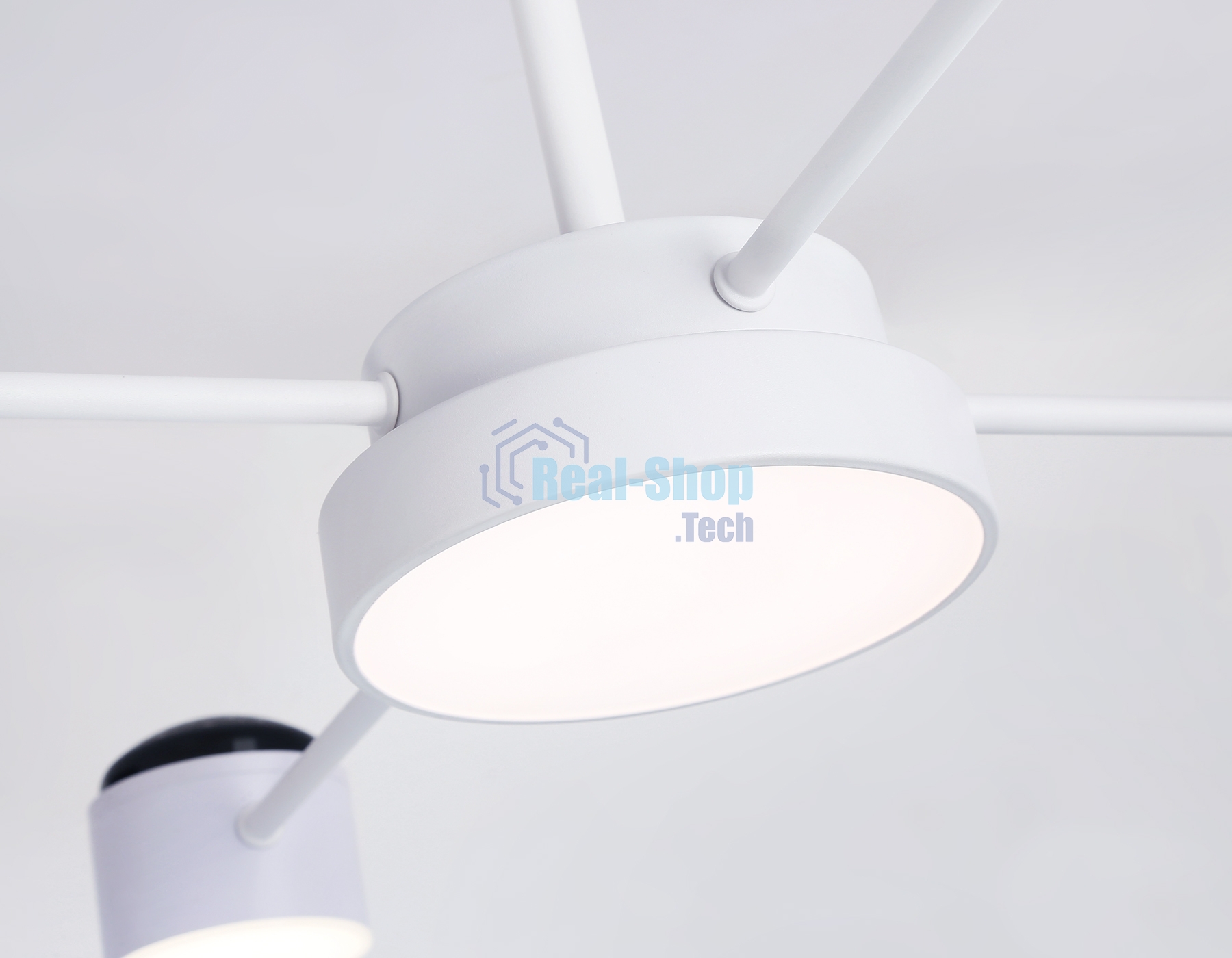 Потолочный светодиодный светильник с пультом Ambrella light FL51631/4+1 WH белый 3000K-6400K 48W 910*745*300 (ПДУ ИК)