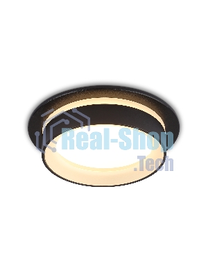 Светильник Ambrella light TN6708 BK черный IP44 GX53 max 15W D105*45