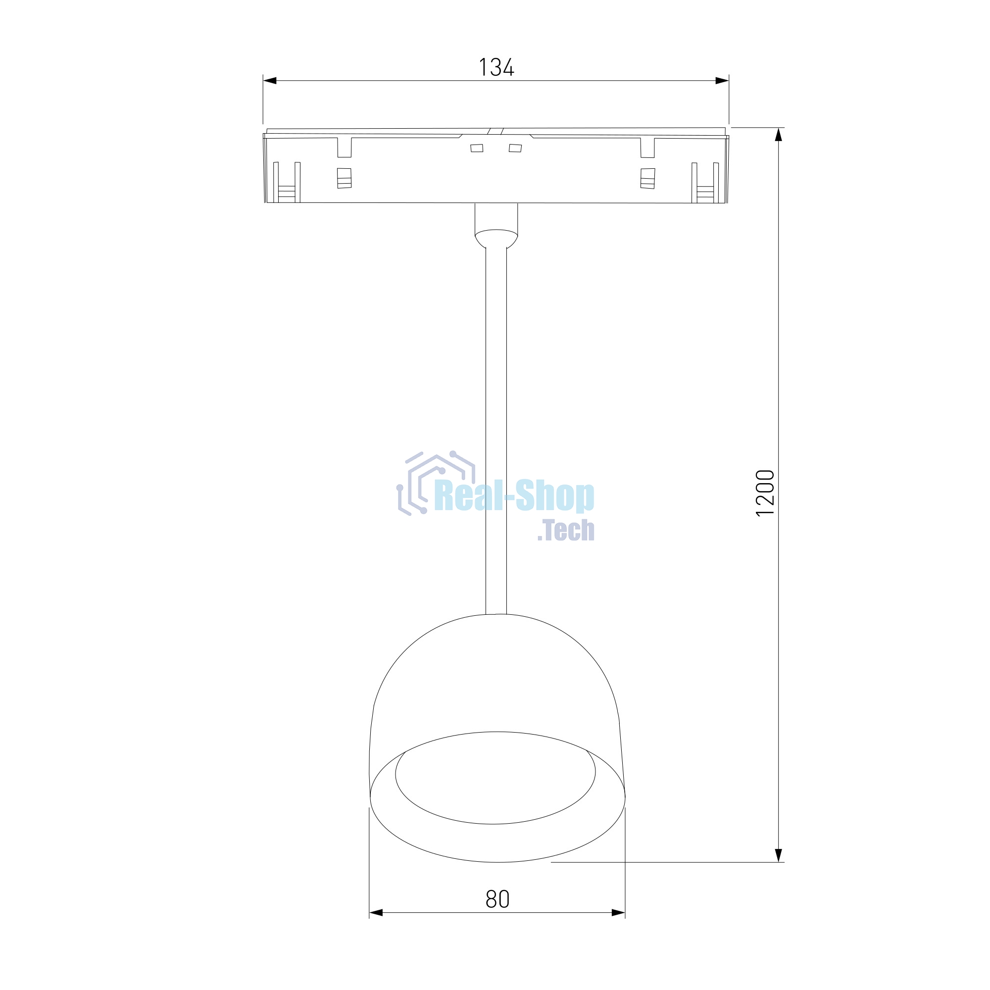 Трековый светильник Slim Magnetic 8W 4000K Uno (белый) 85126/01