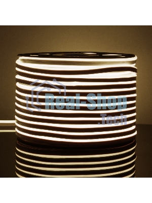 Лента светодиодная LS001 220V / Гибкий неон  9.6W 120Led 2835 IP67 4200K односторонний дневной белый, 50 м