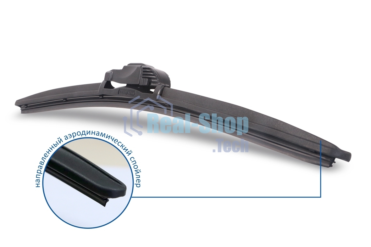Щетка стеклоочистителя бескаркасная GOODYEAR GY000418 frameless 18''/45 см всесезонная multiclip