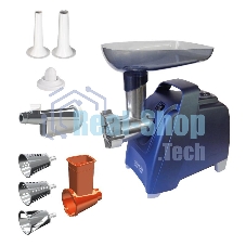 Мясорубка электрическая Аксион М61.02 Темно-синий, 2000 Вт, 3 кг/мин, Реверс