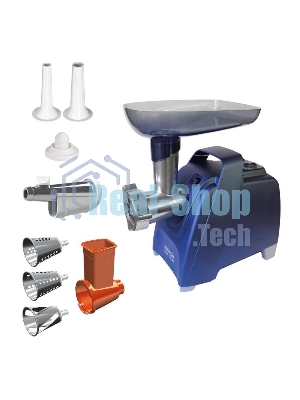 Мясорубка электрическая Аксион М61.02 Темно-синий, 2000 Вт, 3 кг/мин, Реверс
