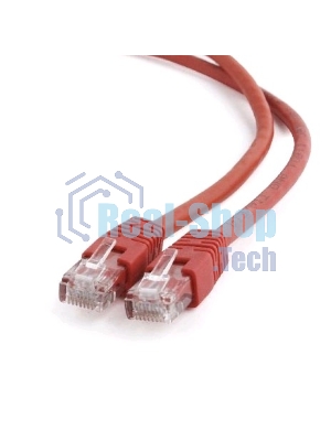 Патч-корд UTP Cablexpert cat.6, 1м, литой, многожильный, красный