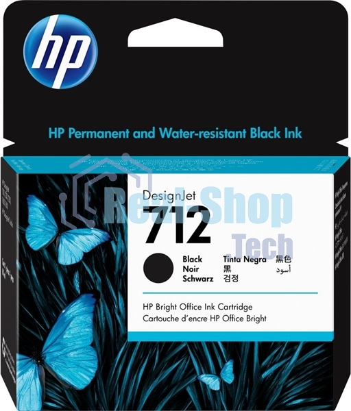 Картридж струйный HP 712 3ED71A черный (80мл) для HP DJ Т230/630