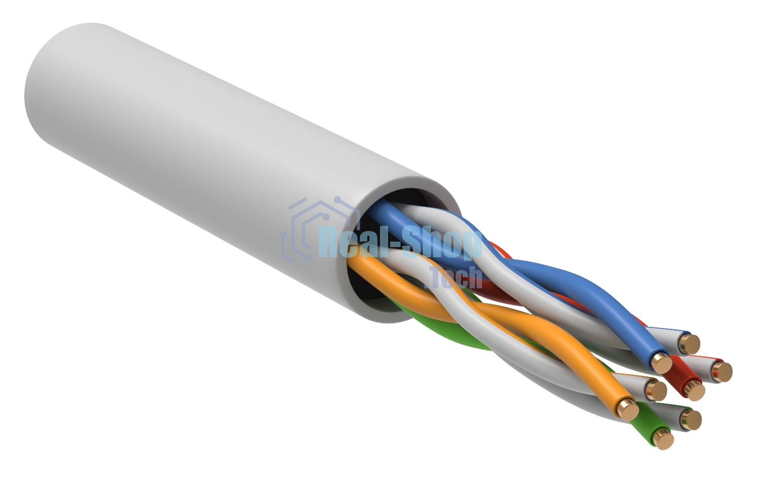 Кабель витая пара U/UTP кат.5e 4х2х24AWG solid LSZH GENERICA белый 305м (м) ITK