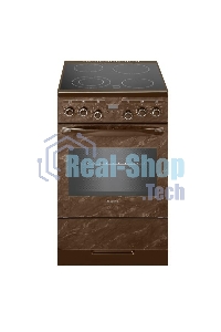 Плита электрическая Gefest ЭП Н Д 5560-03 0054 коричневый, конфорок 4 шт, духовка 55 л, 50 см x 85 см x 58.5 см