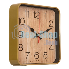 Часы настенные аналоговые Бюрократ WallC-S62P D19 см бежевый