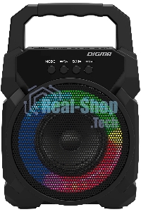 Портативная колонка Digma D-PS1500 черный 10 Вт 1.0 BT 10м 500mAh