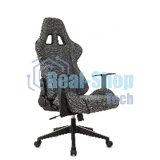 Кресло Zombie Neo 3C1 серый, экокожа, 120 кг, механизм качания