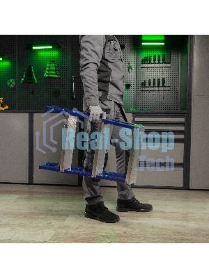 Стремянка двусторонняя Сибртех 3ст стальная