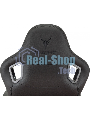 Кресло Knight Craft черный, экокожа, 120 кг, механизм качания