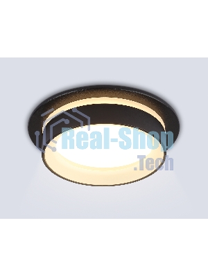 Светильник Ambrella light TN6708 BK черный IP44 GX53 max 15W D105*45