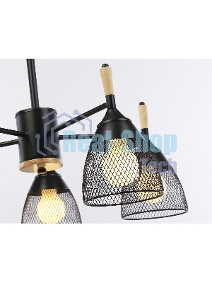 Светильник Ambrella light TR8015/5 BK черный E27*5 max 40W D600*385