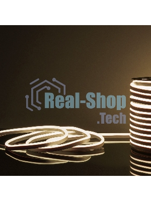 Лента светодиодная LS001 220V / Гибкий неон  9.6W 120Led 2835 IP67 4200K односторонний дневной белый, 50 м