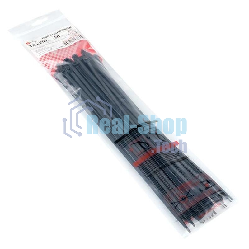 Хомут P6.6 3.6x250 FlexLock стандартный черн. (уп.50шт) PROxima EKF plc-fl-ctsb-3.6x250-r