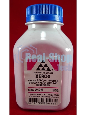 Тонер Xerox Phaser 6000/6010/6015/6125/6128/6130/6140/6500/6505 Magenta, (фл.30г.) AQC фас. России