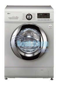 Стиральная машина LG F1296TD4 серебристый, загрузка фронтальная 8 кг, 1200 об/мин, класс: А