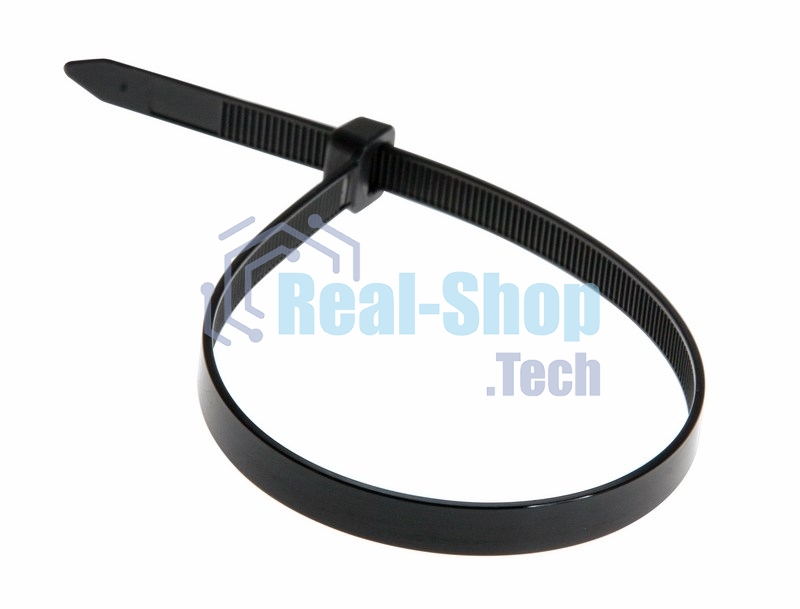 Хомут-стяжка кабельная нейлоновая Rexant 200 x7,6 мм, черная, упаковка 100 шт.