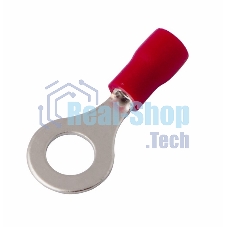 Наконечник кольцевой изолированный Rexant ø 6.5 мм 0.5-1.5 мм² (НКи 1.5-6/НКи 1,25-6) красный