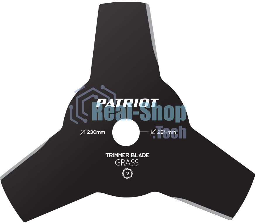 Нож PATRIOT TBS-3 Promo D=230x25.4мм 3лопасти Арт. 809115199