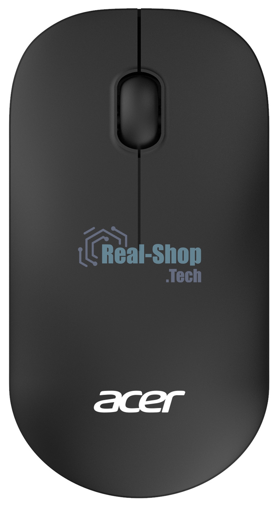 Мышь беспроводная Acer OMR130 черный, 1200 dpi, радиоканал, USB, кнопки - 3