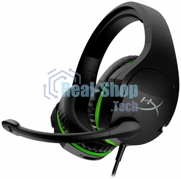 Гарнитура проводная HyperX Cloud Stinger черный/зеленый для: Xbox Series/One (4P5K1AA)
