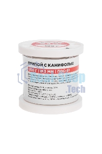 Припой с канифолью Rexant ПОС-61, 100г, Ø3мм, (олово 61%, свинец 39%), катушка