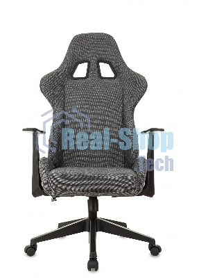 Кресло Zombie Neo 3C1 серый, экокожа, 120 кг, механизм качания