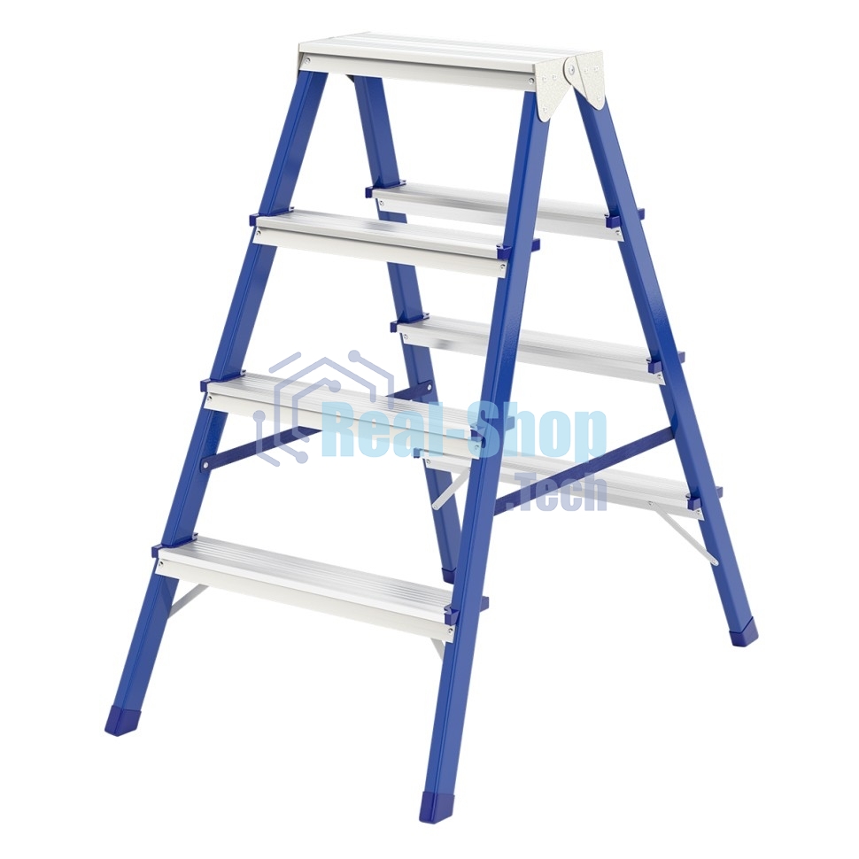 Стремянка Сибртех двусторонняя 4ст стальная