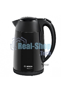 Чайник электрический Bosch TWK3P423 1.7л. 2400Вт черный (корпус: нержавеющая сталь)