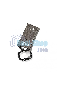 Флешка USB R/W Silicon Power 8Gb Touch T01 SP008Gb,UF2T01V1K USB 2.0 черный/серебристый