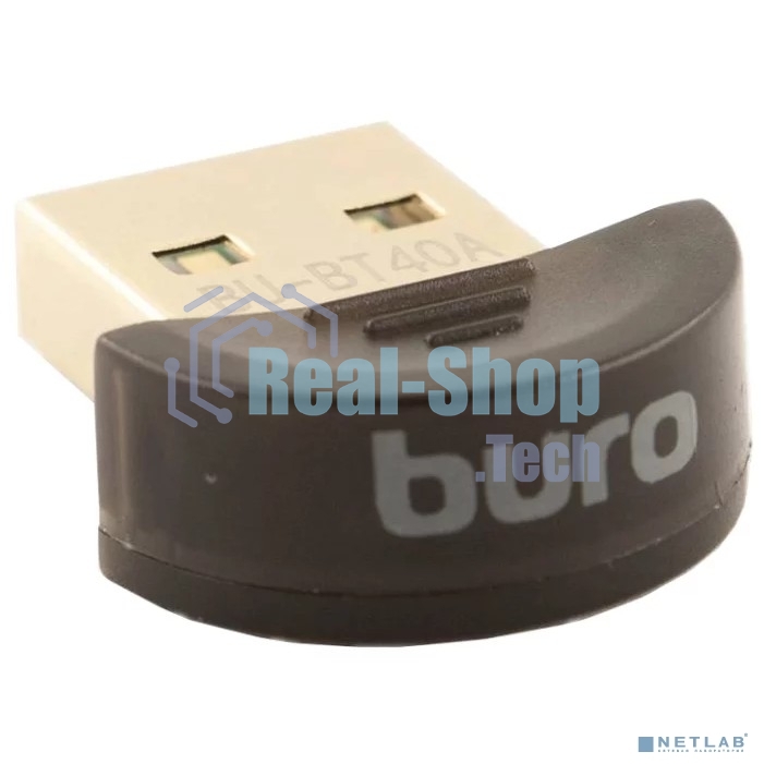 Адаптер USB Buro BU-BT40A Bluetooth 4.0+EDR class 1.5 20м черный