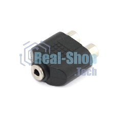 Переходник с RCA (тюльпан) 2 канала мама на miniJack