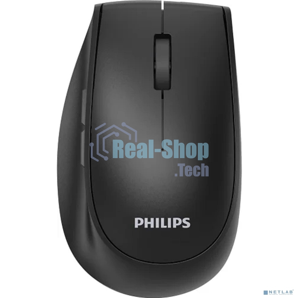 Мышь беспроводная Philips SPK7627 черный, 1600 dpi, радиоканал, Bluetooth, USB, кнопки - 5