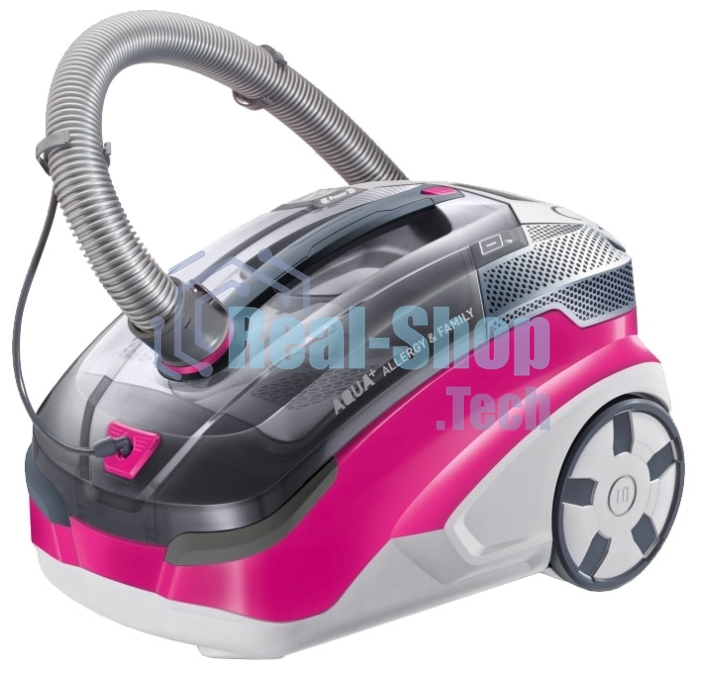 Моющий пылесос Thomas ALLERGY&FAMILY розовый/серый, 325/1700 Вт, уборка влажная/сухая/сбор жидкости, пылесборник мешок/контейнер 6 л