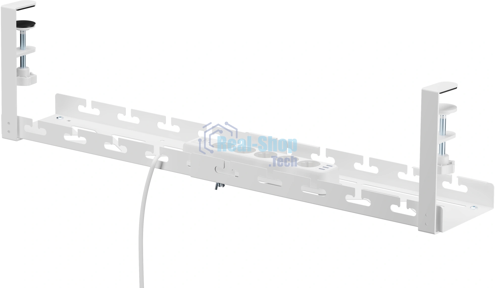 Кабель-канал Cactus CS-CM-700-1WT для столов 72.8x13x19см белый