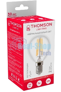 Лампа светодиодная Hiper THOMSON LED FILAMENT GLOBE 7W 730Lm E14 4500K TH-B2084