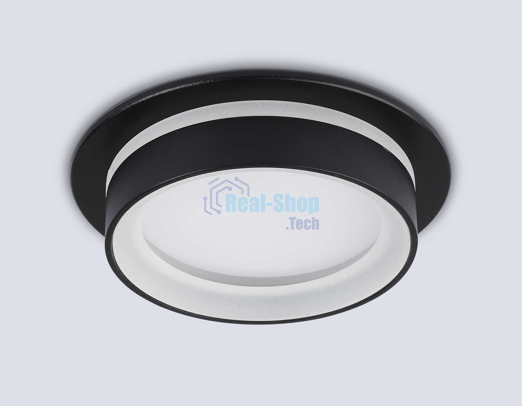 Светильник Ambrella light TN6708 BK черный IP44 GX53 max 15W D105*45