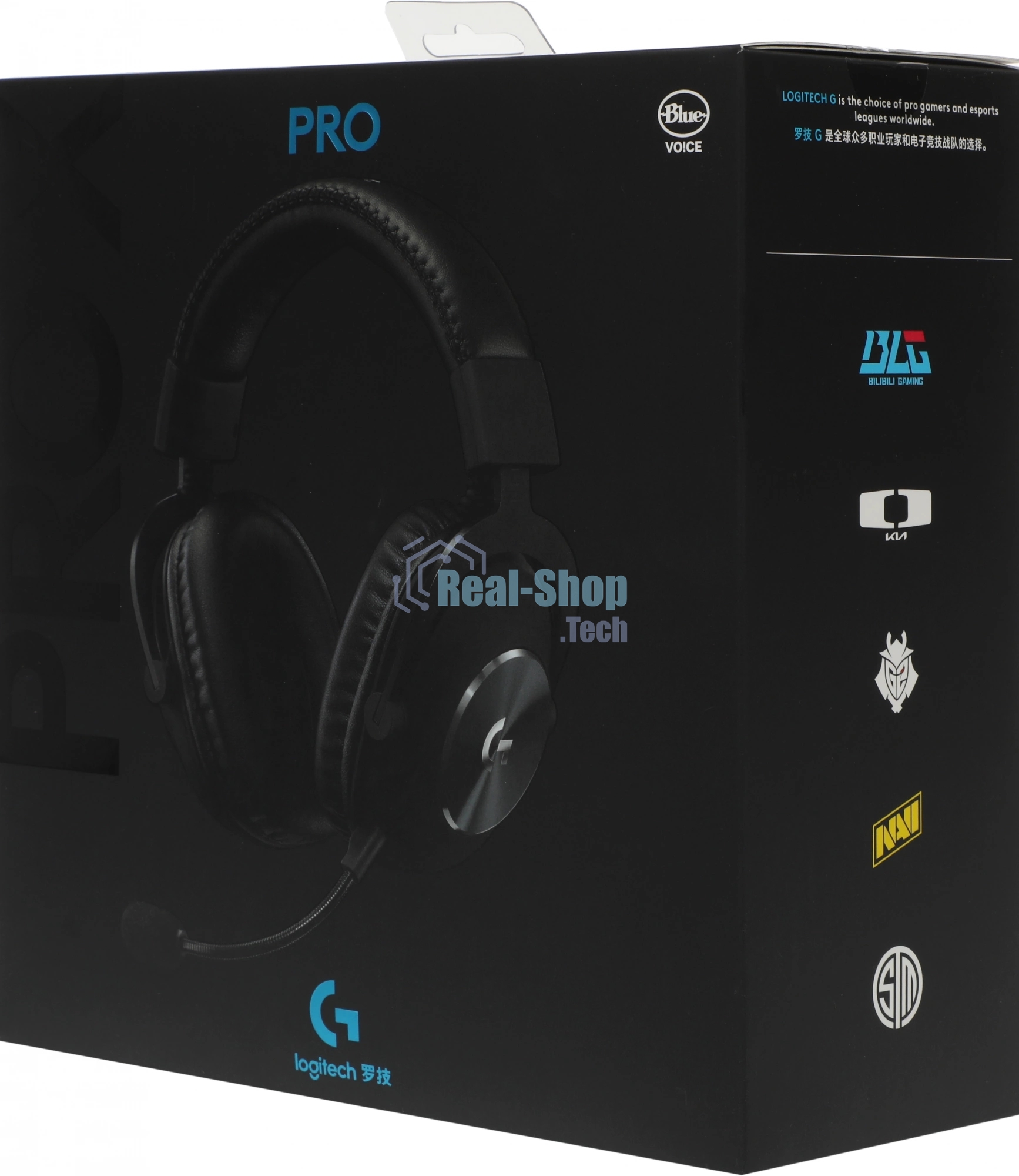 Гарнитура Logitech G Pro X Gaming Headset чёрный, проводная, USB/3.5 мм