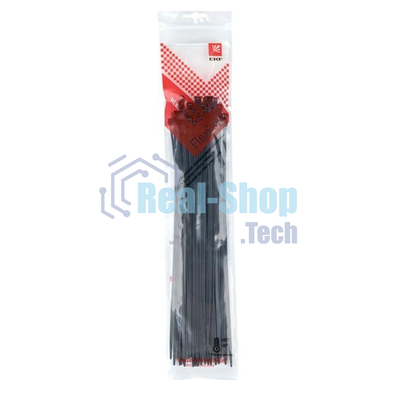 Хомут P6.6 3.6x250 FlexLock стандартный черн. (уп.50шт) PROxima EKF plc-fl-ctsb-3.6x250-r