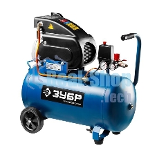 Компрессор Зубр ЗКПМ-240-50-1.5 воздушный поршневой масл. прямой привод 240л/мин 50л 8атм 1500Вт