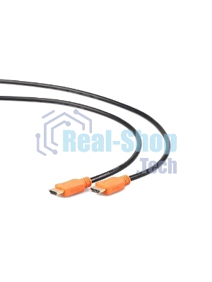 Кабель Cablexpert HDMI CC-HDMI4L-10, 19M/19M, v2.0, серия Light, позол.разъемы, экран, 3м, черный, пакет