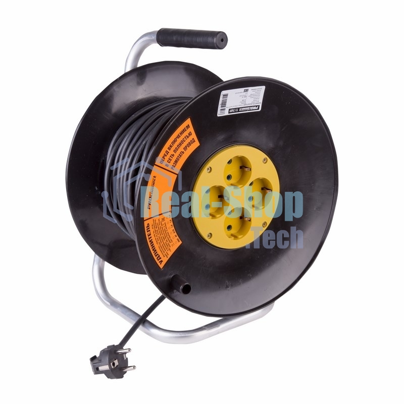 Удлинитель силовой на катушке 4 гнезда с/з 40 м 3х1,5 мм² OPTIMA PROconnect