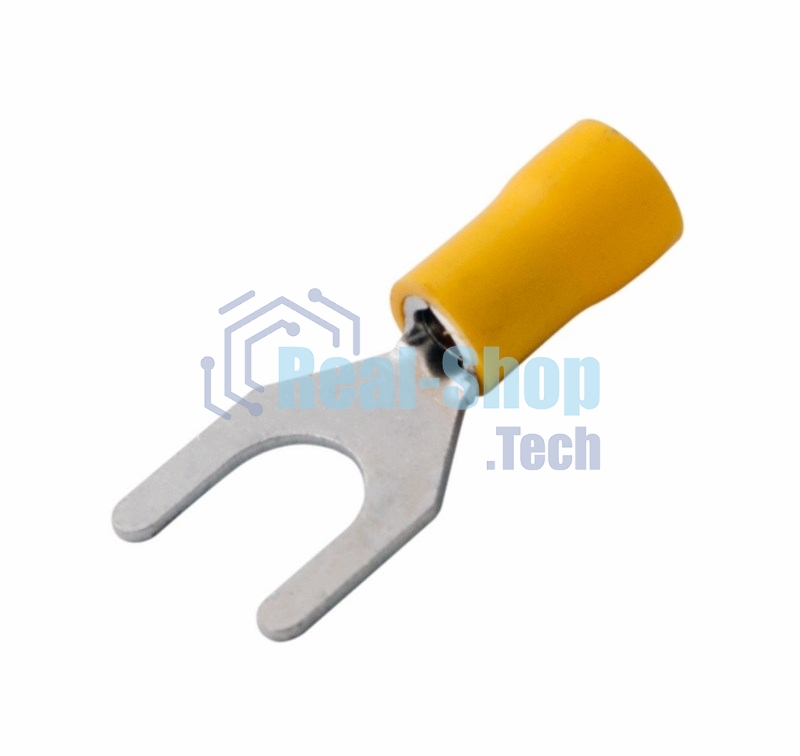 Наконечник вилочный изолированный Rexant 8.4 мм 4-6 мм² (НВи 6.0-8) желтый