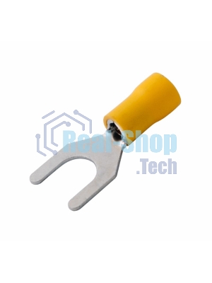 Наконечник вилочный изолированный Rexant 8.4 мм 4-6 мм² (НВи 6.0-8) желтый