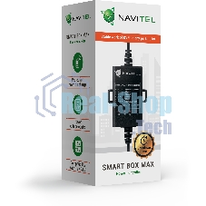 Контроллер питания Navitel Smart Box Max черный 4.5м Вход 1240 В, выход 5В 2А, защита от разряда аккумулятора, таймер (упак.:1шт)