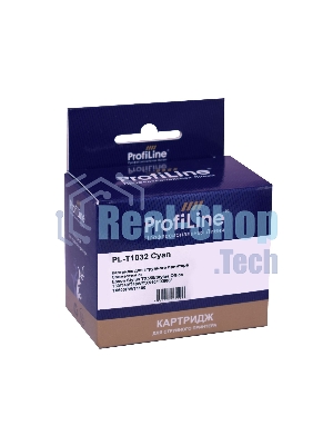 Картридж струйный ProfiLine PL-T1032 для принтеров Epson Stylus TX550/Stylus Office T30/T40/T40W/TX510/TX600/TX600FW/T1100 с чернилами Cyan 11,1 мл